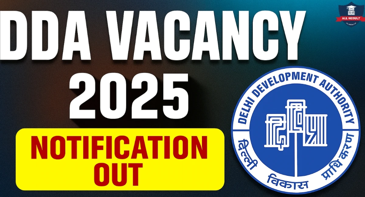 DDA Recruitment 2025