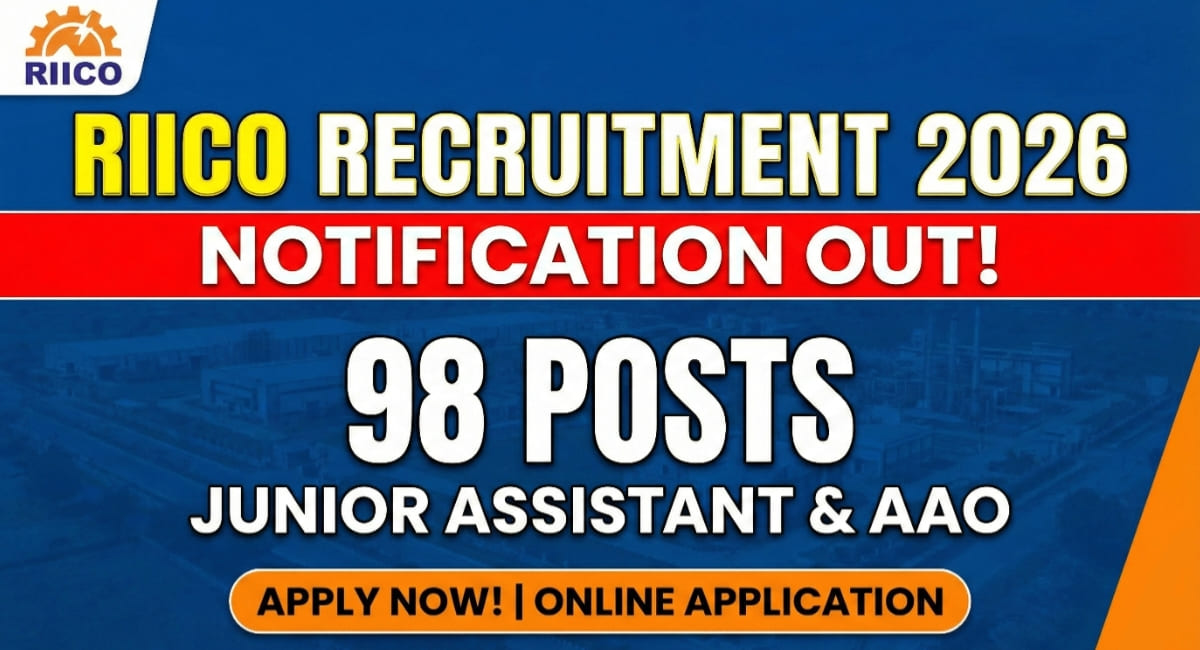 RIICO Recruitment 2026